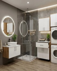 Nabytekmorava Kúpeľňová skrinka K24 farba korpusu: Dub sonoma tmavý, farba dvierok: Dub sonoma tmavý