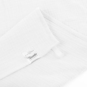 Biante Mušelínová utierka Nature MSN-079 Snehovo biela - sada 3 ks