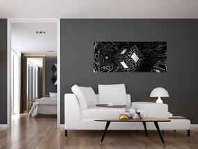 Obraz abstraktné kocky (120x50 cm)