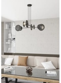 Luster na lanku XOTIC 4xE27/15W/230V čierna