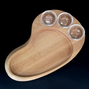 AMADEA Drevený servírovací podnos BIGFOOT, masívne drevo, 45x28x3 cm