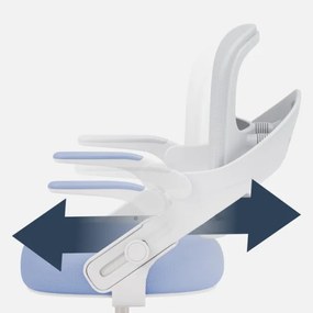 Detská otočná stolička Mark Adler Junior 4.3 modrá / sivá