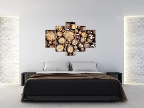 Obraz - Drevo v snehu (150x105 cm)