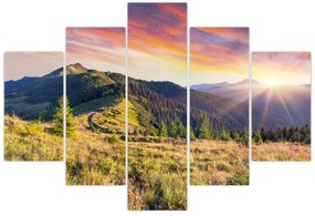 Obraz - Lesná krajina (150x105 cm)