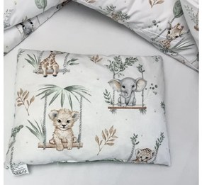 5-dielna výhod. súprava pre bábätko Animals/minky krémová