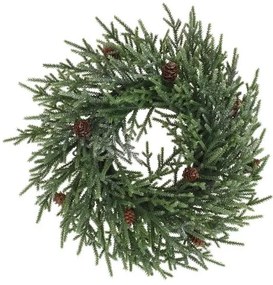 Vianočný veniec Camelle zelená, 43 cm