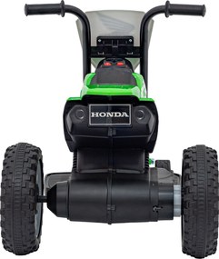 Ramiz Cross Honda CRF 450R batériový bicykel pre deti Zelená + 3 kolesá + gumový behúň + klaksón