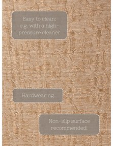 Vnútorný a vonkajší behúň v béžovej a slonovinovej farbe 80x250 cm Duet Kona – NORTHRUGS