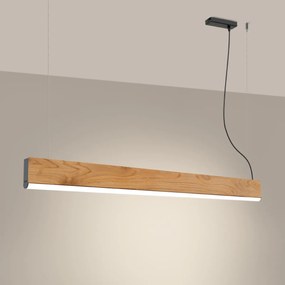 Závesné LED svietidlo Lykke 120, 1x LED 29w, 4000k, drevo