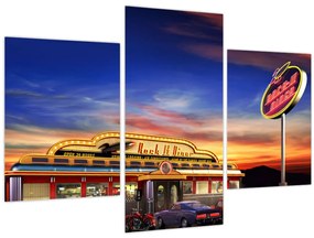 Obraz - Večerný bar (90x60 cm)