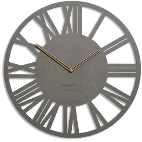 Dekorstudio Moderné drevené hodiny EKO Loft Adulto 50cm - sivé
