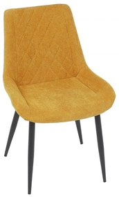 Jedálenská stolička MIREN — látka, kov, viac farieb Žltá