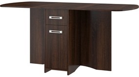 Rozkladací jedálenský stôl Elston X (dub sonoma tmavý) (pre 4 až 6 osôb). Vlastná spoľahlivá doprava až k Vám domov. 1051407