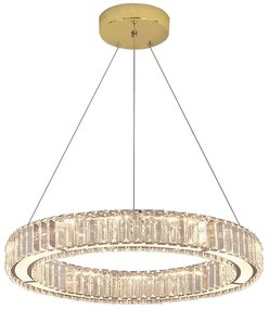 Toolight Toolight, LED závesné svietidlo 24W 4000lm APP1079-CP, zlatá, OSW-08891