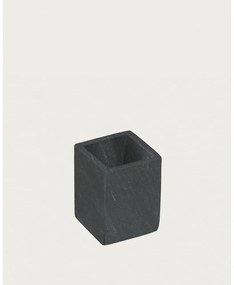 Tmavosivý mramorový téglik na zubné kefky Aixa – Kave Home