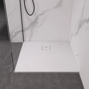 Erga Hyper, SMC sprchová vanička 90x90x2,6 cm + sifón, biela matná, ERG-V06-SMC-9090S-WH
