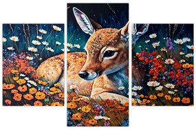 Obraz - Maľované srne (90x60 cm)