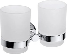 Bemeta Design OMEGA: Držiak kefiek, dvojitý, sklo - 104110022