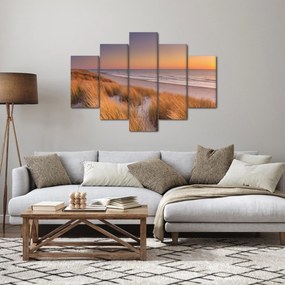 Obraz - Pláž pri západe slnka (150x105 cm)