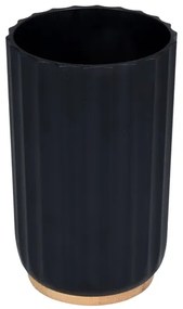 Erga Preto, pohár na zubné kefky na postavenie, čierna, ERG-08295