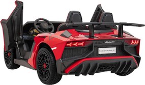 Detské elektrické autíčko Lamborghini Aventador SV 24 V červené