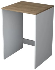 Skrinka na práčku RANI 65x91,8 cm biela/hnedá