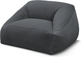 Tmavosivý sedací vak z umelej kožušiny Lilibet – Bobochic Paris