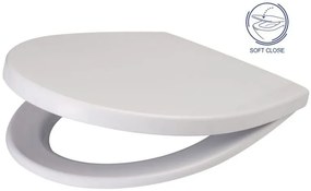 Cersanit Delfi WC sedátko pomaly-padajúce, biela, K98-0073