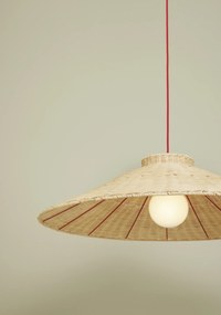Závesná lampa Chand ratanová 21 x 80 cm
