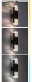 Rabalux 77127 vonkajšie nástenné LED svietidlo Darwas, 12 W, 12 W