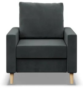 Kreslo BLANK Elegant tmavosivé