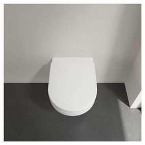 Villeroy & Boch ARCHITECTURA - WC misa bezrámová, 530x370 mm, závesný model, DirectFlush, biela alpin 5684R001