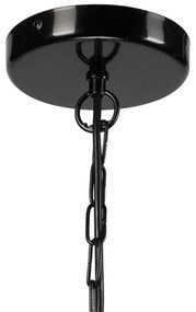 Luster na reťazi ORLANDO 4xE27/60W/230V čierna