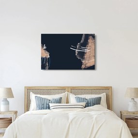 Obraz - Tmavomodrá abstrakcia (90x60 cm)