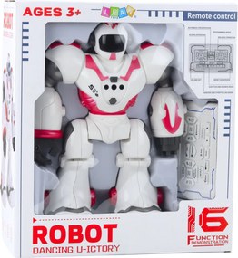 LEAN Toys Interaktívny diaľkovo ovládaný robot RC 16 funkcií Svetlá Zvuky Ružová