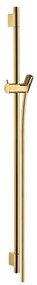 Hansgrohe Unica - S Puro sprchová tyč 900 mm so sprchovou hadicou Isiflex 1600 mm, leštený vzhľad zlata 28631990