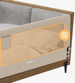 Bezpečnostná zábrana na posteľ Cover 30 béžová 200 cm
