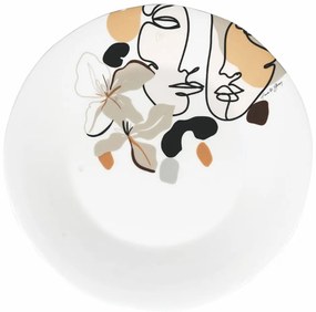 Keramický servírovací tanier VDE Tivoli 1996 Face to Grey, ø 35 cm
