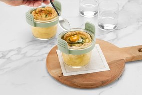 Sklenené formy do teplovzdušnej fritézy v sade 4 ks ø 9,5 cm – Lékué