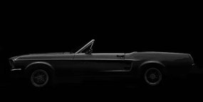 Ilustrácia American Classic Car, 1960 Ford Mustang, Bim