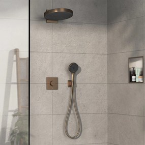 Hansgrohe ShowerSelect Comfort E, termostat pod omietku pre 2 spotrebiče, kartáčovaný bronz, HAN-15572140