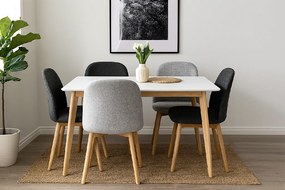 Noela Škandinávsky jedálenský stôl SCANDINAVIA 120 biely