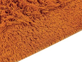 Bavlnený koberec 140 x 200 cm oranžový BITLIS Beliani