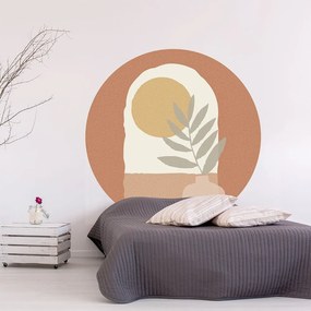 Samolepka na stenu 120x120 cm Sunrise and Olive Branch – Ambiance