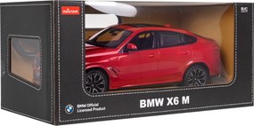BMW X6 M červený RASTAR model 1:14 Auto na diaľkové ovládanie + 2,4 GHz diaľkové ovládanie