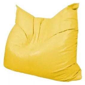JAKS Vankúš na sedenie Puff 130 x 100 x 30 cm žltý