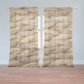 Sablio Záclony Banánové listy 2: 2ks 150x250cm