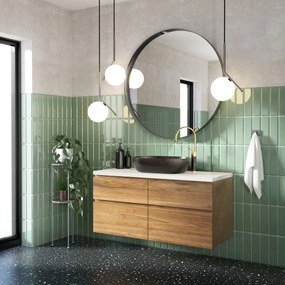 Invena Teja, umývadlo na dosku 600x420x145 mm, čierna matná, INV-CE-09-005-C