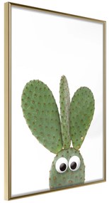 Artgeist Plagát - Ear Cactus [Poster] Veľkosť: 30x45, Verzia: Zlatý rám