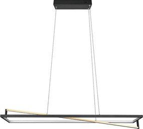 Trio - LED stmievateľný luster na lane EDGE LED/35W/230V 2300/3000/4000K čierna